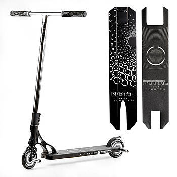 Самокат трюковий Portal (HIC-система, ПЕГІ, колеса PU, d=120мм) Best Scooter PL-81855 Чорний