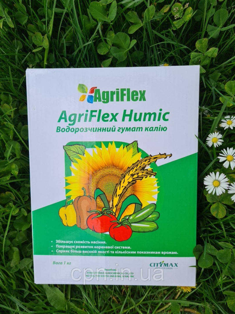 Водорозчинний гумат калію Agriflex Humic 1кг, фото 1