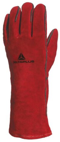 Перчатки сварочные термостойкие Delta Plus CA615 CA615K10 р.10 Красные - фото 1 - id-p1613571132