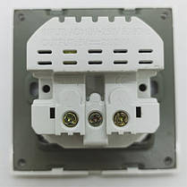 Розетка з USB портами і заземленням 220V стаціонарна, фото 4
