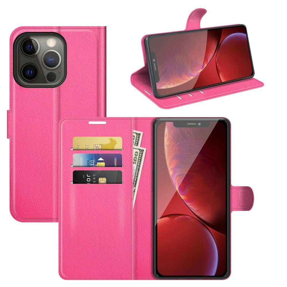 Чохол-книжка Litchie Wallet для Apple iPhone 13 Pro Max Rose
