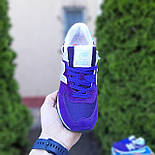 Жіночі кросівки  New Balance 574 весна осінь повсякденні замша фіолетові. Живе фото. топ, фото 5