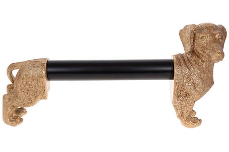 Тримач для паперових рушників,,Такса,22.7*15.3*46 см, золото, полістоун (450-930), фото 1