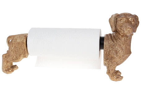 Тримач для паперових рушників,,Такса,22.7*15.3*46 см, золото, полістоун (450-930), фото 2