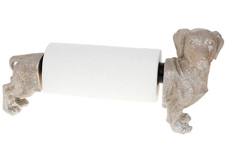 Тримач для паперових рушників,,Такса,22.7*15.3*46 см, срібло, полістоун (450-931), фото 2