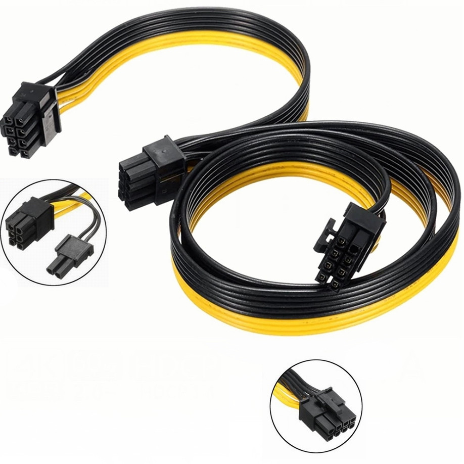 Модульний кабель 18AWG 8pin на 2x8(6+2) перехідник для живлення відеокарти, фото 1