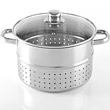 Соковарка пароварка 8 л із неіржавкої сталі Edenberg ЄВ-8912 Соковарка з неіржавкої каструля для соку, фото 6