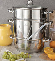 Соковарка пароварка 5 л із неіржавкої сталі Edenberg ЄВ-8911 Соковарка з неіржавкої каструля для соку
