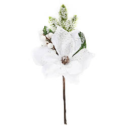 Декоративна гілка "Біла Віфлеємська зірка" Solar Moon