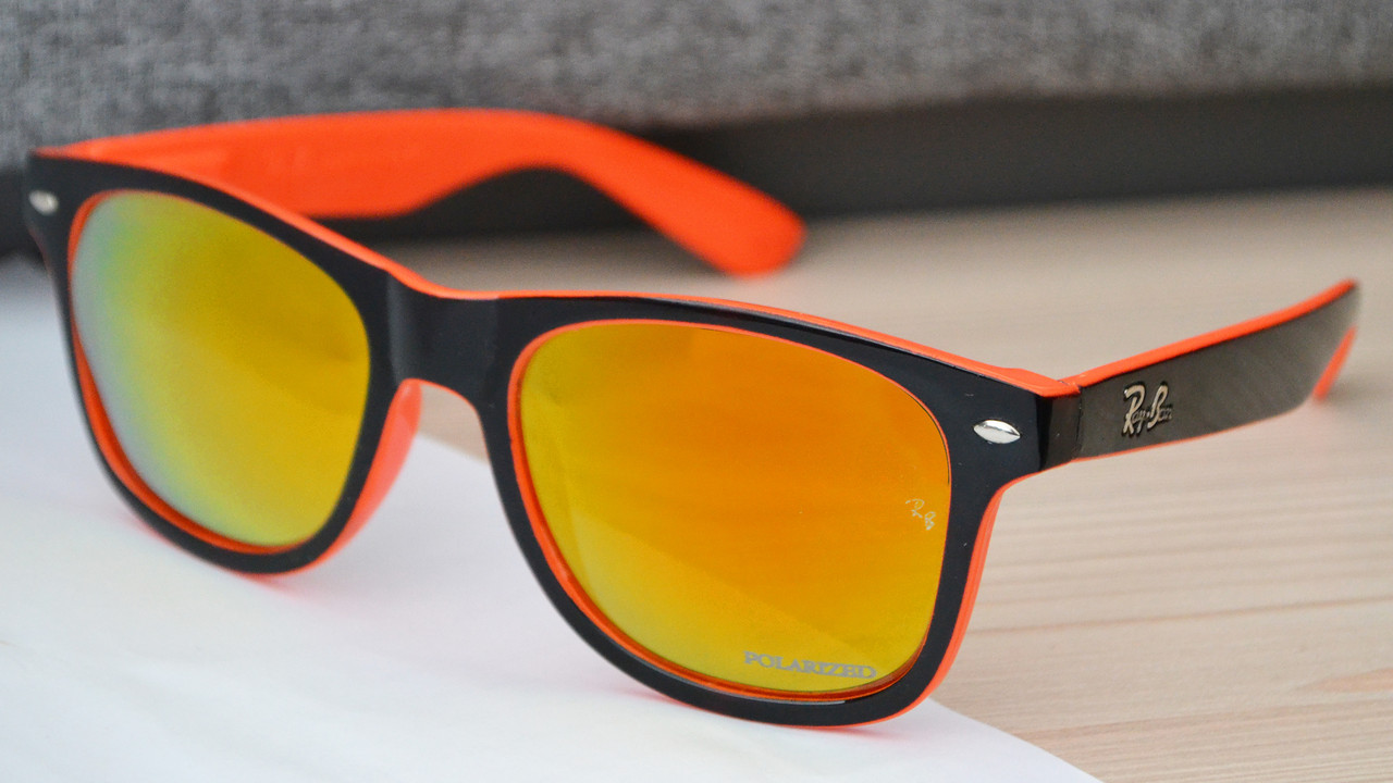 Сонцезахисні окуляри Ray Ban Wayfarer Polarized поляризовані RB9239 Orange