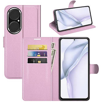 Чохол-книжка Litchie Wallet для Huawei P50 Light Pink