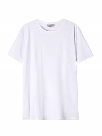 Чоловіча біла однотонна футболка у великому розмірі 58 60 62