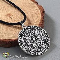 Подвеска кулон амулет Vegvisir компас - талісман руни язичницьке намисто оберіг