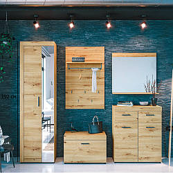 Модульний передпокій у стилі лофт Сокме Фокус 231 см дуб артисан