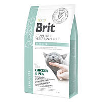 Лечебный сухой корм для кошек Brit Grain Free Veterinary Diet Struvite Chicken & Pea 2 кг Акция