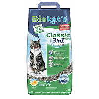 Бентонітовий наповнювач туалету для кішок Biokat's Classic Fresh 3 in 1 10 л Акція