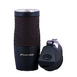 Термокружка Kamille KM-2052A 380мл Коричневий Термочашка з нержавіючої сталі Термокружка для кави та чаю, фото 4