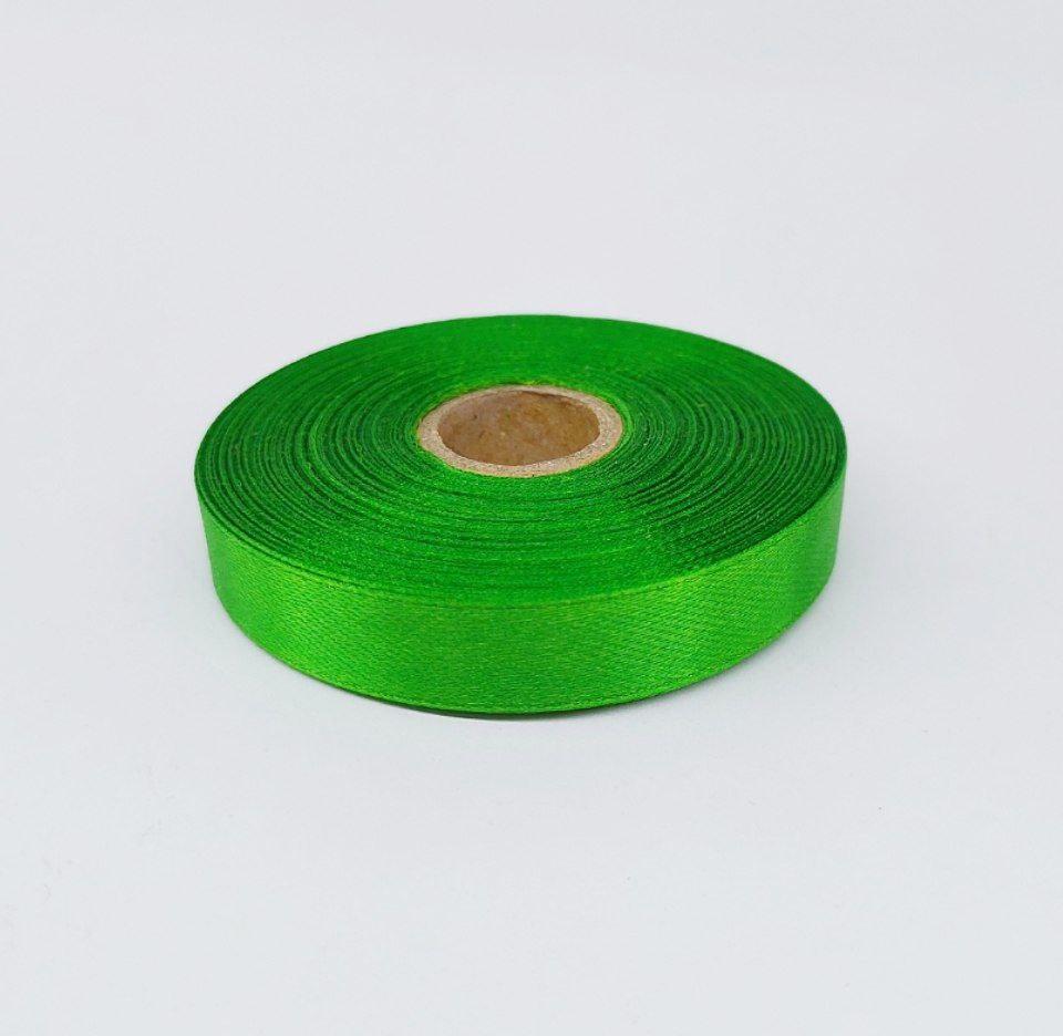 Стрічка атласна LiaM Зелена 1,2 см ширина 25 ярдів, фото 1