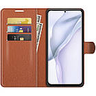 Чохол-книжка Litchie Wallet для Huawei P50 Pro Brown, фото 6