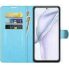 Чохол-книжка Litchie Wallet для Huawei P50 Light Blue, фото 7