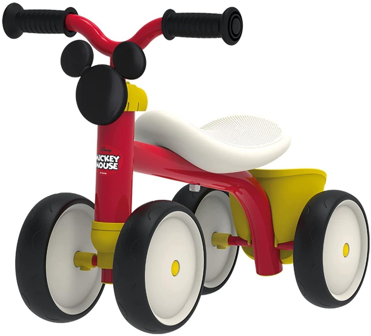 Дитячий металевий біговел чотирьох колісний Міккі Маус. Роккі Smoby 721404