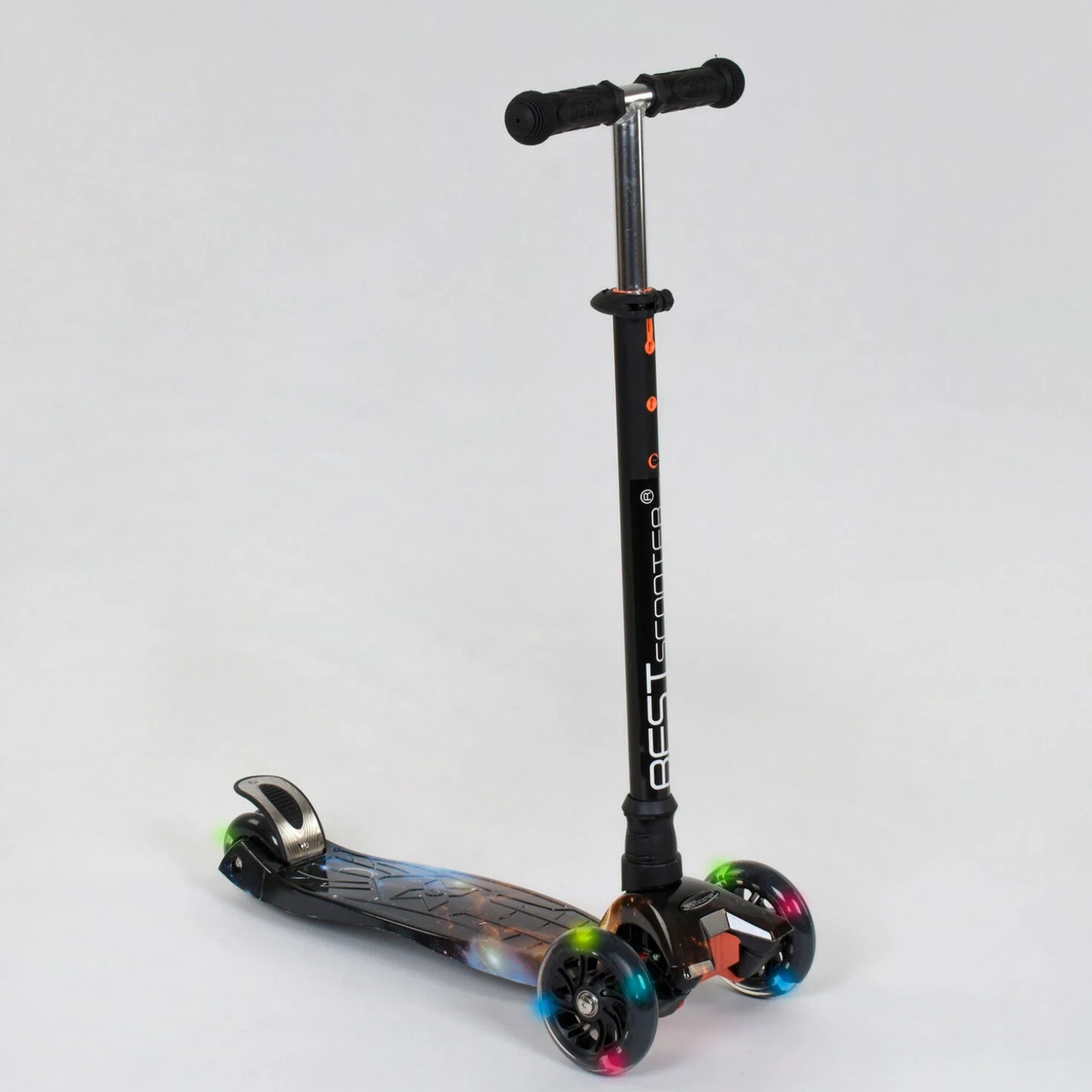 Дитячий чотириколісний самокат світяться колеса А 24662 "Best Scooter" для дітей