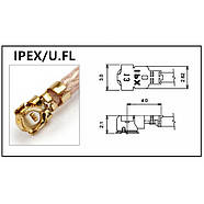 Кабель антенний IPEX uFL - SMA female (мама) 5 см 50 мм перехідник RG178 для 4G 3G модемів, WiFi роуторів, фото 3