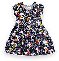 Сукня дитяча яскрава для дівчинки GABBI PL-21-7-2 Біг дрім Чорний на зріст 104 (12792)