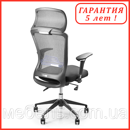 Крісло для роботи вдома Barsky BS-03 Style Black, сіткове крісло, чорний, фото 2