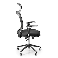 Офісне крісло Barsky BS-03 Style Black, сіткове крісло, фото 5