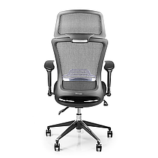 Крісло для роботи вдома Barsky BS-03 Style Black, сіткове крісло, чорний, фото 6