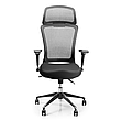 Крісло для роботи вдома Barsky BS-03 Style Black, сіткове крісло, чорний, фото 10