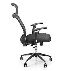 Крісло для роботи вдома Barsky BS-03 Style Black, сіткове крісло, чорний, фото 2