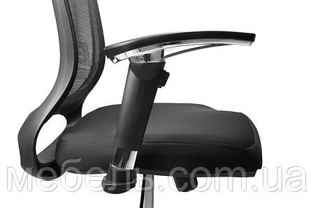 Ергономічний офісний стілець Barsky BS-03 Style Black, сітка, фото 3