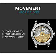 МУЖКІ НАРУЧНІ ЧАСИ Borman Aristocrate, фото 5