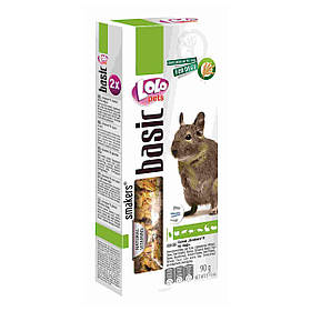 LoLo Pets Basic Smakers Degu Ласощі для дегу зі злаками, 90 г