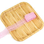 Мереживо ніжне для шиття Світло-Рожеве ширина 27мм відріз 1м (MER047), фото 4