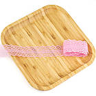 Мереживо ніжне для шиття Світло-Рожеве ширина 27мм відріз 1м (MER047), фото 3