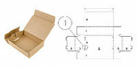 FEFCO 0421 Коробка складная с усиленными боковыми стенками и откидной крышкой