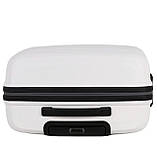 Набір валіз Франція (L M S-3шт) поліпропілен білий/Snowball 94103, фото 5