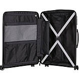 Набір валіз Франція (L M S-3шт) поліпропілен білий/Snowball 94103, фото 7