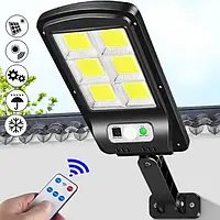 Уличный фонарь Solar Light BL BK120-6COB на столб с пультом на солнечных батареях