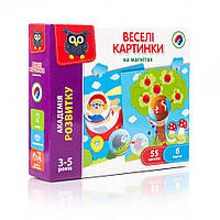 Развивающая игра с магнитами Vladi Toys "Веселые картинки" (укр) VT5422-06