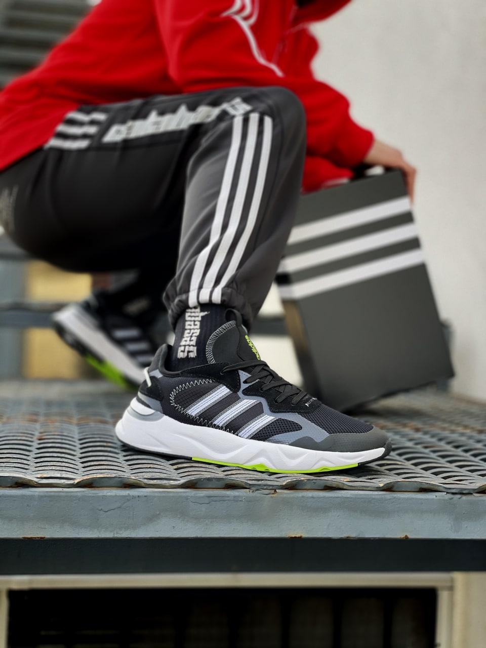 Кросівки чоловічі чорні Adidas Future Flow (05596)