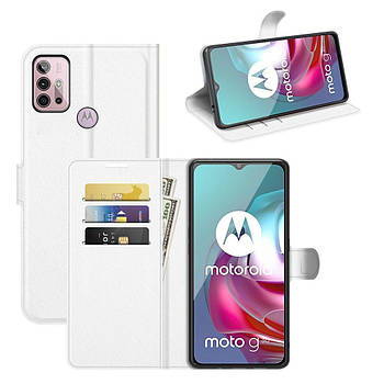 Чохол-книжка Litchie Wallet для Motorola Moto G30 / G20 / G10 White