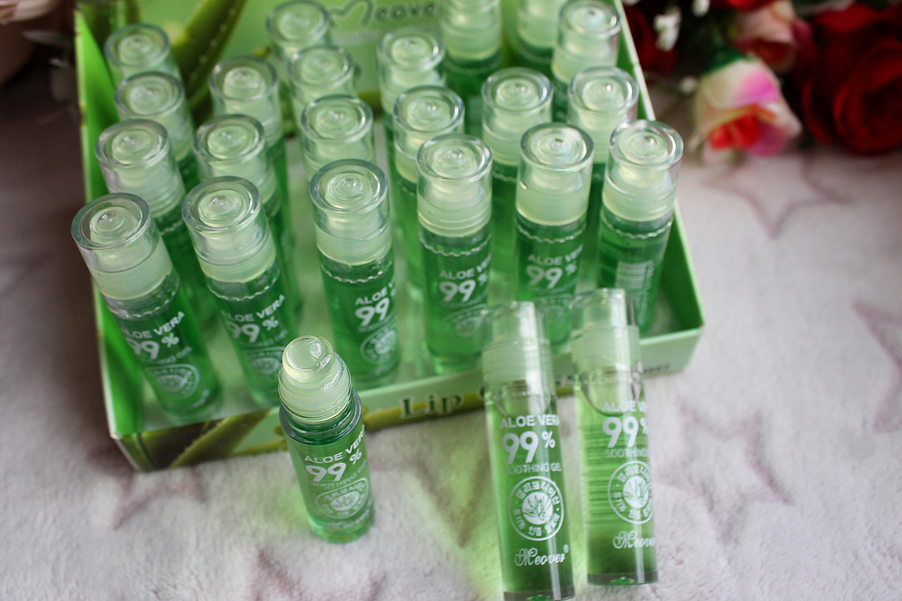 Кульковий блиск для губ з алое вера Meover Aloe vera 99% Soothing gel