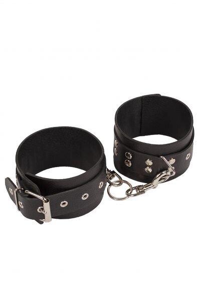 Кайдани Leather Restraints Leg Cuffs, black