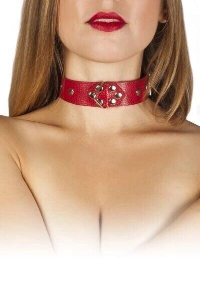 Нашийник Leather Restraints Collar, red
