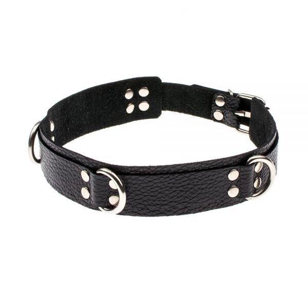 Нашийник Slave leather collar, black