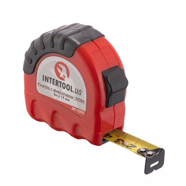 Рулетка з фіксатором 5м "EXTRA" INTERTOOL MT-0205